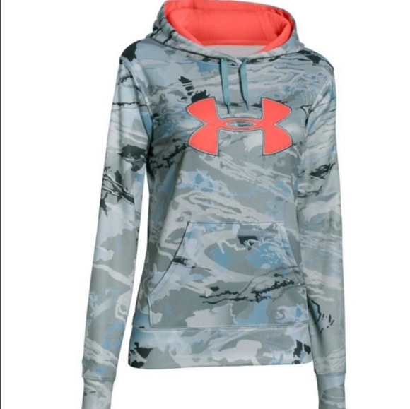 Under Armour Tops - UNDER ARMOR Camo Hoodie - Size XXL NWT Pull-over with Kangaroo Pockets